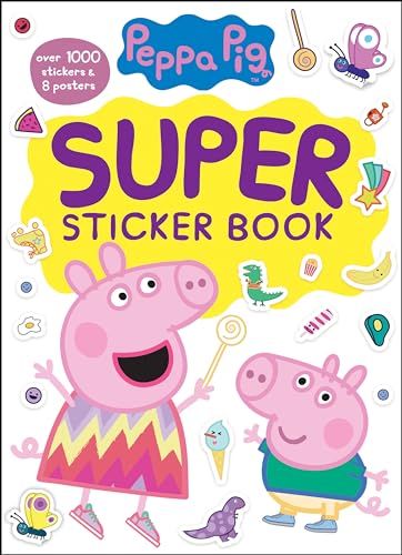 Peppa Pig Super Sticker Book Over 1000 Stickers 8 Posters Paperback Sticker Book July 2 2019 0 belly baby and beyond