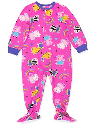 Peppa Pig Toddler Footed Blanket Sleeper Pajamas 4T Pink 0 belly baby and beyond