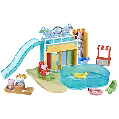 Peppa Pig Toys Peppas Waterpark Playset Peppa Pig Playset with 2 Peppa Pig Figures Preschool Toys for 3 Year Old Girls and Boys and Up 0 belly baby and beyond