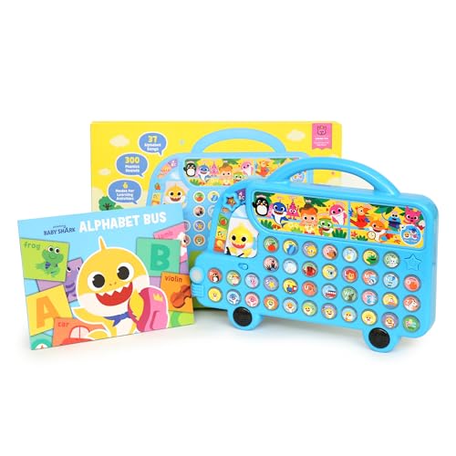 Pinkfong Baby Shark ABC Alphabet Bus Sound Pad Baby Shark Toys Baby Shark Books Learning Education Toys Interactive Baby Toys for Toddlers 1 3 Gifts for Boys Girls 0 belly baby and beyond