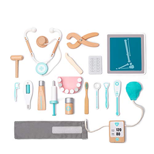 Play Doctor set for Kids Pretend Toy 18 PCS Doctor Playset for Toddlers Dentist Kit Doctor Role Play Set Doctor Kit for Toddlers and Kids Ages 3 4 5 6 Year Old Boys and Girls 0 belly baby and beyond