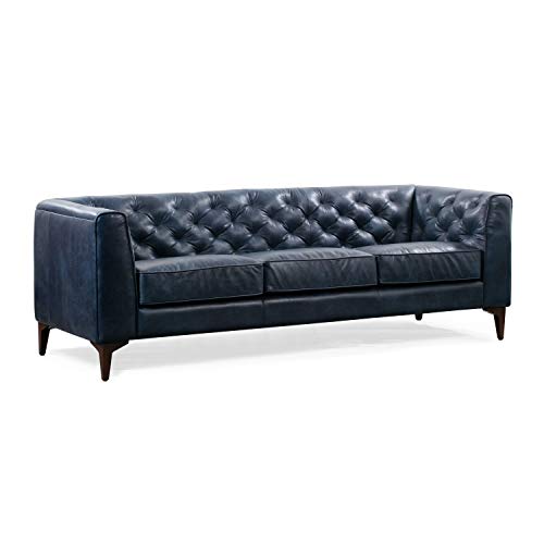 Poly Bark Essex Mid Century Modern Sofas 89 inches in Midnight Blue 0 belly baby and beyond