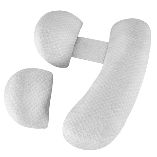 Pregnancy Pillow for Sleeping Maternity Pillow for Pregnant Women Pregnancy Body Pillow Support BackHIPS Legs BellyDetachable and Adjustable Cooling Pillow CoverGrey 0 belly baby and beyond