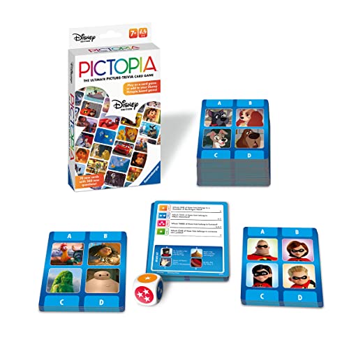 Ravensburger Disney World of Disney Pictopia Card Game Travel Sized Trivia Game for Kids and Adults Educational Fun Family Bonding Time Ideal for Ages 7 and Up 0 belly baby and beyond