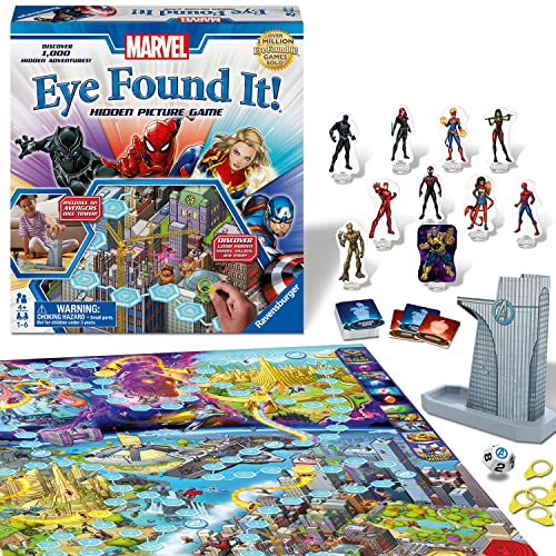 Ravensburger Marvel Eye Found It Board Game Engaging Puzzle Game for Kids and Adults Features Beloved Marvel Characters Encourages Memory and Observation Skills Ideal Gift for Marvel Fans 0 belly baby and beyond
