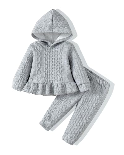 Renotemy Newborn Infant Baby Girl Clothes Outfits Fall Winter Long Sleeve Sweatshirts Pants Cute Baby Girl Outfits Set 0 belly baby and beyond