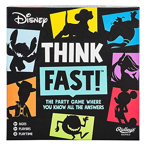 Ridleys Games Think Fast Disney Edition The Trivia Party Game Where You Know All The Answers Test Your Disney KnowledgeGreat for PartiesAges 8 3 Players 30 Minute Playtime 0 belly baby and beyond
