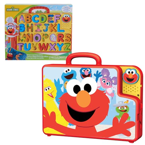 SESAME STREET Elmos Learning Letters Bus Activity Board Preschool Learning and Education Kids Toys for Ages 2 Up by Just Play 0 belly baby and beyond