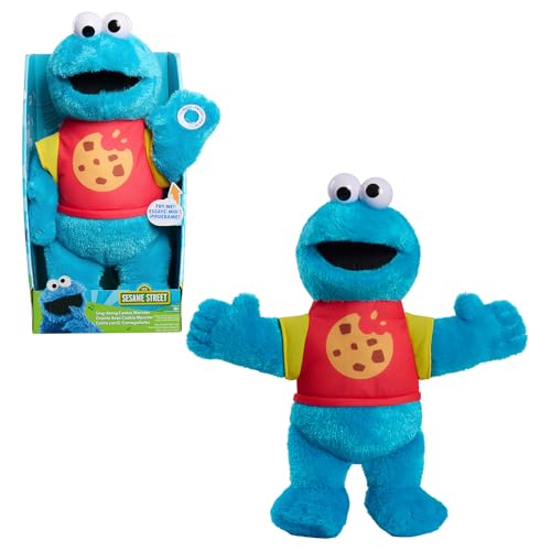 SESAME STREET Sing Along Cookie Monster 13 inch Plushie Stuffed Animal Recycled Filling Blue Kids Toys for Ages 18 Month by Just Play 0 belly baby and beyond