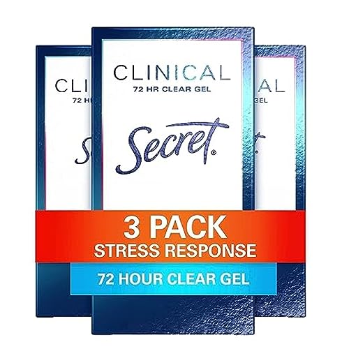 Secret Clinical Strength Antiperspirant Deodorant for Women Stress Response Clear Gel 16 Oz Pack of 3 0 belly baby and beyond
