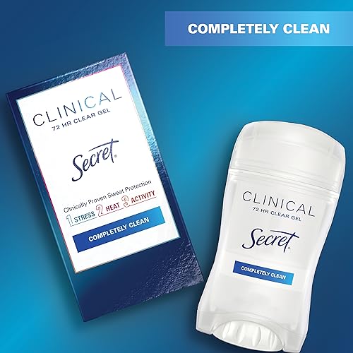 Secret Clinical Strength Clear Gel Womens Antiperspirant Deodorant Completely Clean Scent 16 Oz 1600 Fluid Ounce 0 0 belly baby and beyond
