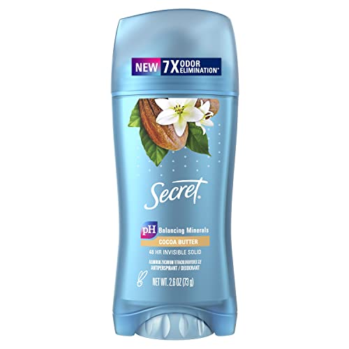 Secret Invisible Solid Antiperspirant and Deodorant for Women Cocoa Butter Scent 26 oz 0 belly baby and beyond