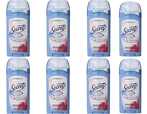 Secret Invisible Solid Powder Fresh Scent Antiperspirant Deodorant 26 Oz Pack of 8 0 belly baby and beyond
