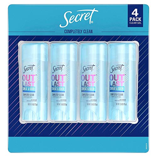 Secret Outlast Anti Perspirant Deodorant Clear Gel Completely Clean 27 oz Pack of 4 0 belly baby and beyond