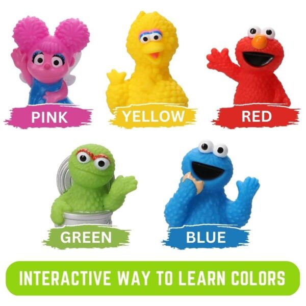 Sesame Street 5 Piece Finger Puppet Set Party Favors Educational Bath Toys Floating Pool Toys Beach Toys Finger Toys Playtime 0 0 belly baby and beyond