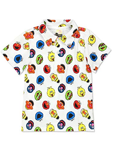 Sesame Street Boys Half Button Shirt for Infant and Toddler 0 belly baby and beyond