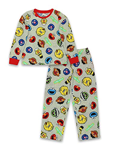 Sesame Street Elmo Kids Long Sleeve 2 Piece Pajamas Set 0 belly baby and beyond