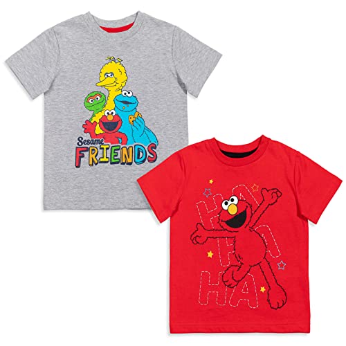 Sesame Street Elmos Book of Friends 2 Pack T Shirts and Board Book Set Infant to Little Kid Sizes 12 Months 7 8 0 belly baby and beyond