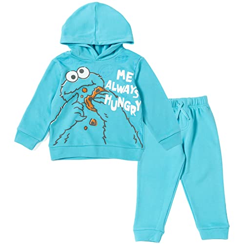 Sesame Street Fleece Pullover Hoodie and Pants Outfit Set Infant to Toddler Sizes 12 Months 5T 0 belly baby and beyond