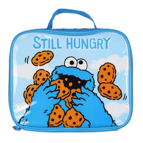Sesame Street Still Hungry Cookie Monster All Over Insulated Lunch Box Bag Tote 0 belly baby and beyond