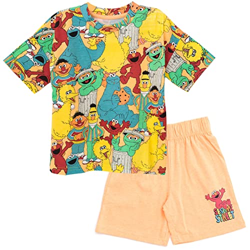 Sesame Street T Shirt and Shorts Outfit Set Infant to Little Kid Sizes 12 Months 7 8 0 belly baby and beyond
