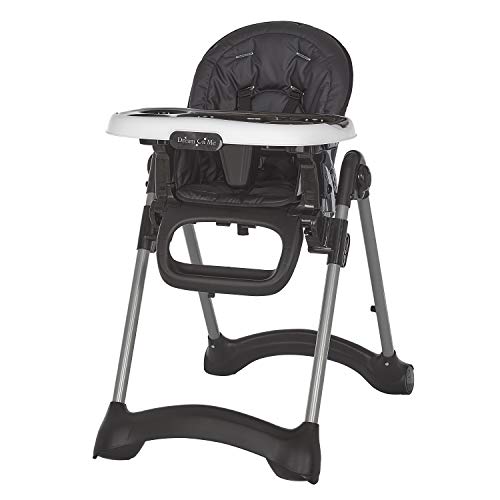 Solid Times High Chair for Babies and Toddlers in Black Multiple Recline and Height Positions Lightweight Portable Baby High Chair 5 point Safety Harness Easy to Clean Surface 0 belly baby and beyond