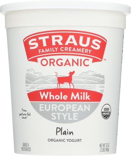 Straus Family Creamery Plain Yogurt 32 oz 0 belly baby and beyond