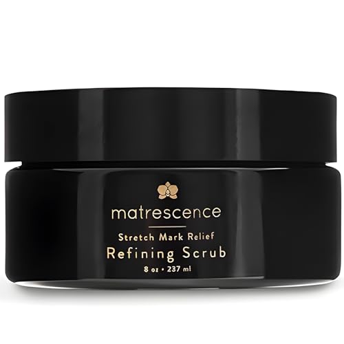 Stretch Mark Relief Refining Exfoliating Belly Scrub 8oz118ml Spa Quality Maternity Skin Treatment Pregnancy Safe Skincare Made for Mom Renewing Skin Essentials for Mom 0 belly baby and beyond