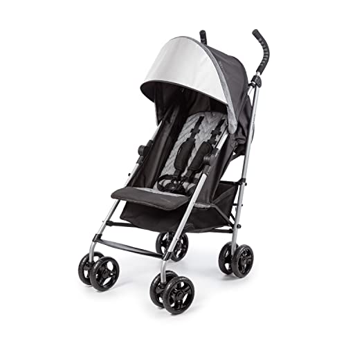 Summer Infant 3Dlite ST Convenience Stroller Black Gray Lightweight Stroller with Steel Frame Large Seat Area Multi Position Recline Storage Basket for Travel and More 0 belly baby and beyond