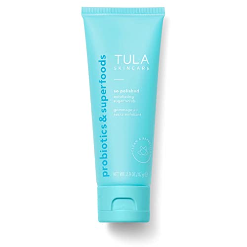 TULA Skin Care So Polished Exfoliating Sugar Scrub Face Scrub Gently Exfoliates with Sugar Papaya and Probiotic Extracts for a Softer and Radiant Looking Complexion 29 oz 0 belly baby and beyond
