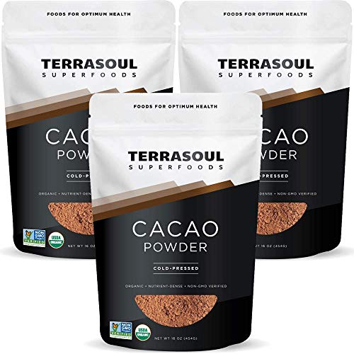 Terrasoul Superfoods Organic Cacao Powder 3 Lbs 3 Pack Raw Keto Vegan 0 belly baby and beyond