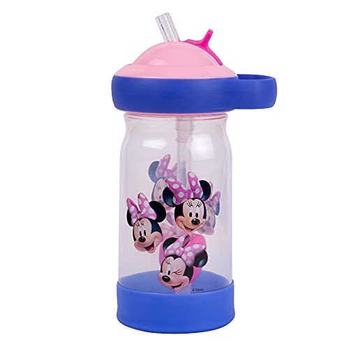 The First Years Disney Minnie Mouse Sip See Kids Water Bottle Water Bottle for Toddlers Spill Proof Toddler Cup 12 Oz 0 belly baby and beyond