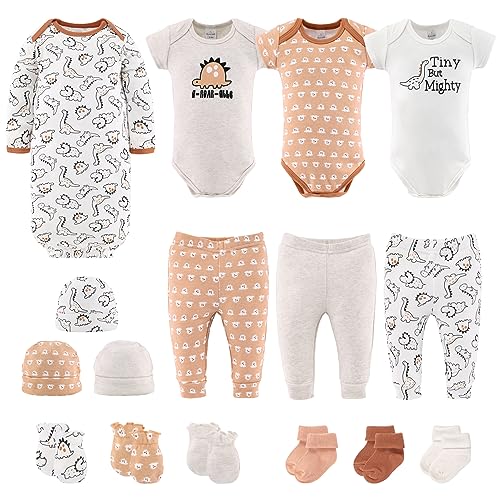 The Peanutshell Newborn Clothes EssentIals 16 Piece Unisex Baby Layette Gift Set 0 3 Month Neutral Outfits 0 belly baby and beyond