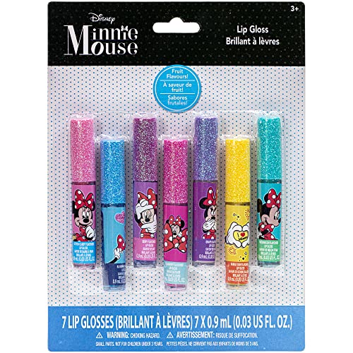 Townley Girl Super Sparkly Lip Gloss Set Featuring Disney Minnie Mouse 7 Fun Flavors for Girls Ideal for Sleepovers Makeovers and Gifts 0 belly baby and beyond