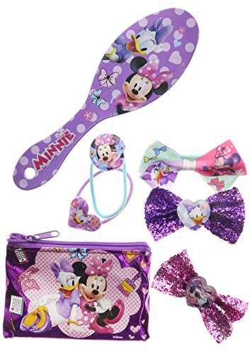 TownleyGirl Minnie Mouse Hair Set Includes Hair Brush Hair Bows and Hair Clips 7 CT 0 belly baby and beyond
