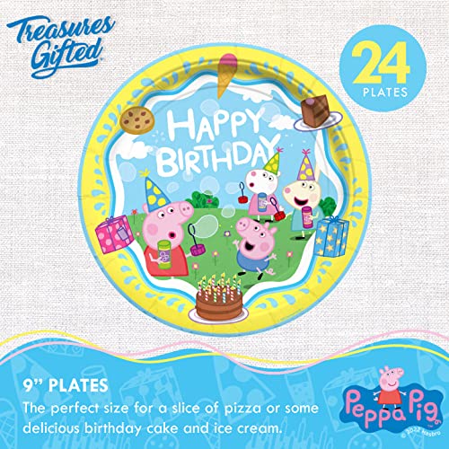 Treasures Gifted Officially Licensed Peppa Pig Birthday Party Supplies Serves 24 Guests Dinnerware Classic Set Peppa Pig Party Supplies Including Peppa Pig Plates Peppa Pig Cups Napkins 0 0 belly baby and beyond