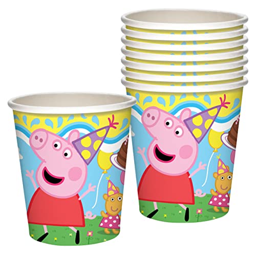 Treasures Gifted Officially Licensed Peppa Pig Paper Cups 24ct 9oz Peppa Pig Cups for Kids Peppa Pig Birthday Party Cups Peppa Pig Party Supplies Peppa Pig Birthday Party Supplies 0 belly baby and beyond