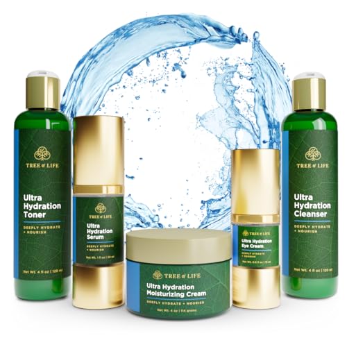 Tree of Life Hydrating Anti Aging Moisturizing Complete Regimen includes Face Cleanser 4 Fl Oz Toner 4 Fl Oz Serum 1 Fl Oz Face and Body Cream 4 Oz and Eye Cream 05 Fl Oz 0 belly baby and beyond