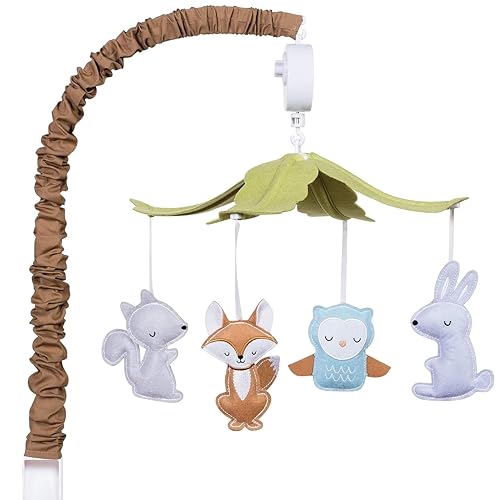 Trend Lab Woodland Baby Crib Mobile with Music Crib Mobile Arm Fits Standard Crib Rails 0 belly baby and beyond