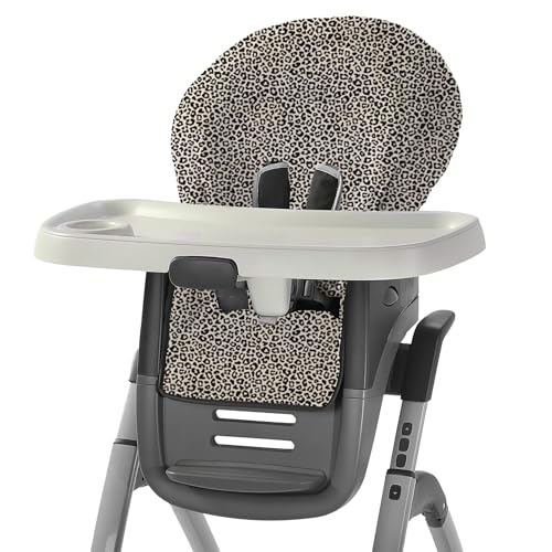 UKJE Graco High Chair Cushion Baby High Chair Cushion Compatible with Graco 6 in 1 Convertible High Chair Eating High Chair Cushion for Baby Seat Cushion Sand leopard 0 belly baby and beyond