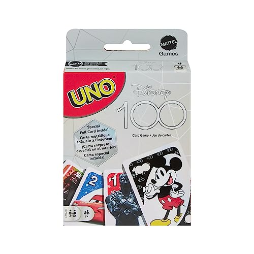 UNO Disney 100 Card Game for Kids Featuring Disney Characters Collectible Foil Card 0 belly baby and beyond