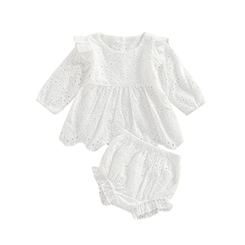 VISGOGO Infant Baby Girl Short Sets T shirt Tops Solid Color Outfits Summer Baby Girl 3 6 9 12 18 24 Months Clothes 0 belly baby and beyond