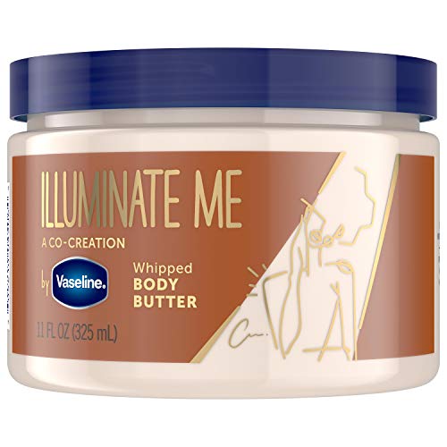 Vaseline Illuminate Me Shea Butter Whipped Body Butter for Melanin Rich Skin Provides 24 Hour Moisturization for Dry Skin 11 oz 0 belly baby and beyond