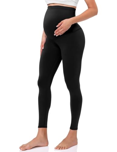 Womens Maternity Workout Leggings Over The Belly Buttery Soft Active Yoga Pregnancy Pants 0 belly baby and beyond