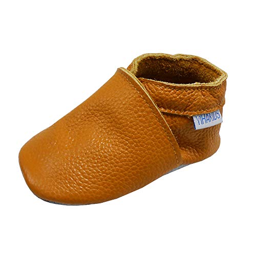 YIHAKIDS Baby Leather Shoes Soft Sole First Walking Moccasins Infants Toddler Boys Girls Crawling Slippers Slip on Shoes Solid Color Shoes 0 belly baby and beyond