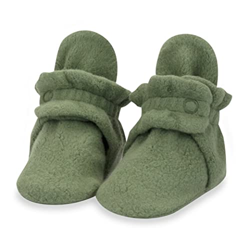 Zutano Unisex Fleece Baby Booties Soft Sole and Non Slip Stay On Slipper Socks for InfantToddler Girls Boys 3 24 Months 0 belly baby and beyond