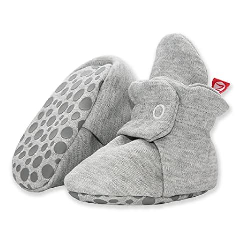 Zutano Unisex Organic Cotton Baby Booties With Gripper Soles 0 belly baby and beyond