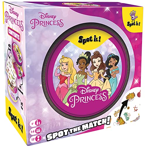 Zygomatic Spot It Disney Princess Card Game Fast Paced Symbol Matching Observation Game Visual Game Fun Family Game for Kids and Adults Age 4 2 8 Players Avg Playtime 15 Mins Made 0 belly baby and beyond