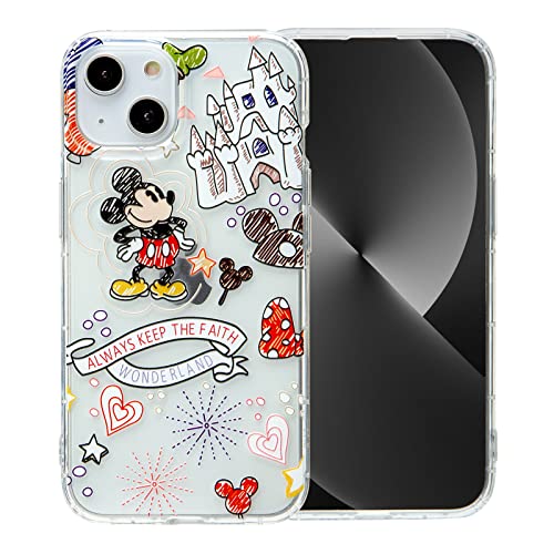 iFiLOVE for iPhone 15 Cute Case Girls Kids Women Cute Cartoon Mickey Castle Character Slim Soft TPU Clear Protective Case Cover for iPhone 15 Mickey Castle 0 belly baby and beyond