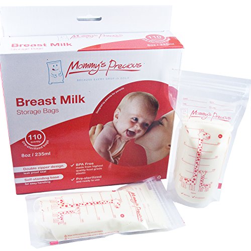 110 Count Breastmilk Storage Bags 8 Oz 235 ml Breastfeeding Freezer Storage Container Bags for Breast Milk comes Pre Sterilized BPA Free with Accurate Measurements Leak Proof Buy Now 0 belly baby and beyond